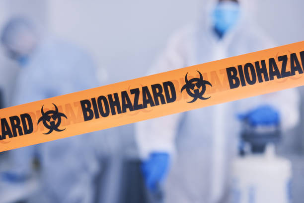 Professional Biohazard Cleanup technician working in Saint Edward, NE